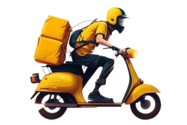 Livraison en moto